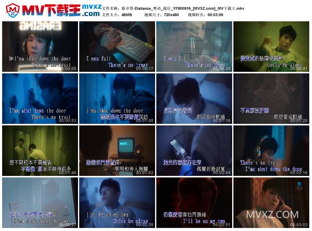 陈卓贤-Distance_粤语_流行_YF800916